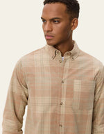 Load image into Gallery viewer, Le Deux - Kash Cord Shirt in Dark Sand
