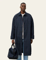 Load image into Gallery viewer, Le Deux - Mateo Check Coat in Dark Navy
