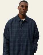Load image into Gallery viewer, Le Deux - Mateo Check Coat in Dark Navy

