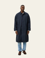 Load image into Gallery viewer, Le Deux - Mateo Check Coat in Dark Navy

