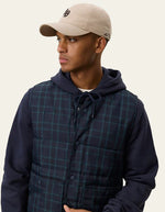 Load image into Gallery viewer, Le Deux - Matt Checked Vest in Dark Navy

