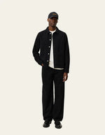 Load image into Gallery viewer, Le Deux - Layton AOP Denim Overshirt in Black
