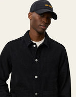 Load image into Gallery viewer, Le Deux - Layton AOP Denim Overshirt in Black
