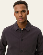 Load image into Gallery viewer, Le Deux - Layton Cotton Overshirt in Licorice

