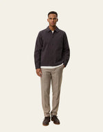 Load image into Gallery viewer, Le Deux - Layton Cotton Overshirt in Licorice
