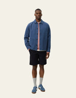 Load image into Gallery viewer, Le Deux - Layton Cotton Overshirt in Dark Denim Blue - Mitchell McCabe Menswear
