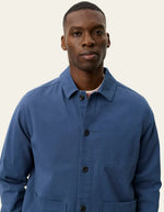 Load image into Gallery viewer, Le Deux - Layton Cotton Overshirt in Dark Denim Blue - Mitchell McCabe Menswear
