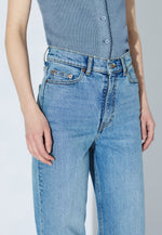 Load image into Gallery viewer, Dr Denim Women's Echo High Straight Jean - Bay Blue Jay
