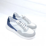 Load image into Gallery viewer, Exton Future Runner - White/Navy - Mitchell McCabe Menswear
