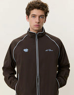 Load image into Gallery viewer, Le Deux - Tech Track Jacket in Delicioso Brown
