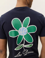 Load image into Gallery viewer, Le Deux - Flower Tee in Dark Blue
