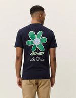 Load image into Gallery viewer, Le Deux - Flower Tee in Dark Blue
