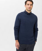 Load image into Gallery viewer, Brax Roy Crew Neck Pullover - Denim
