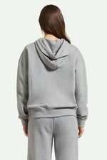 Load image into Gallery viewer, Brixton Womens Cross Loop French Terry Hoodie - Heather Grey
