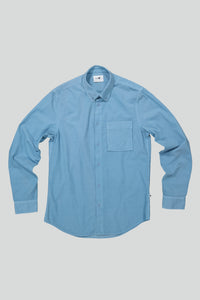 No Nationality Arne Baby Cord Shirt - Tink Blue