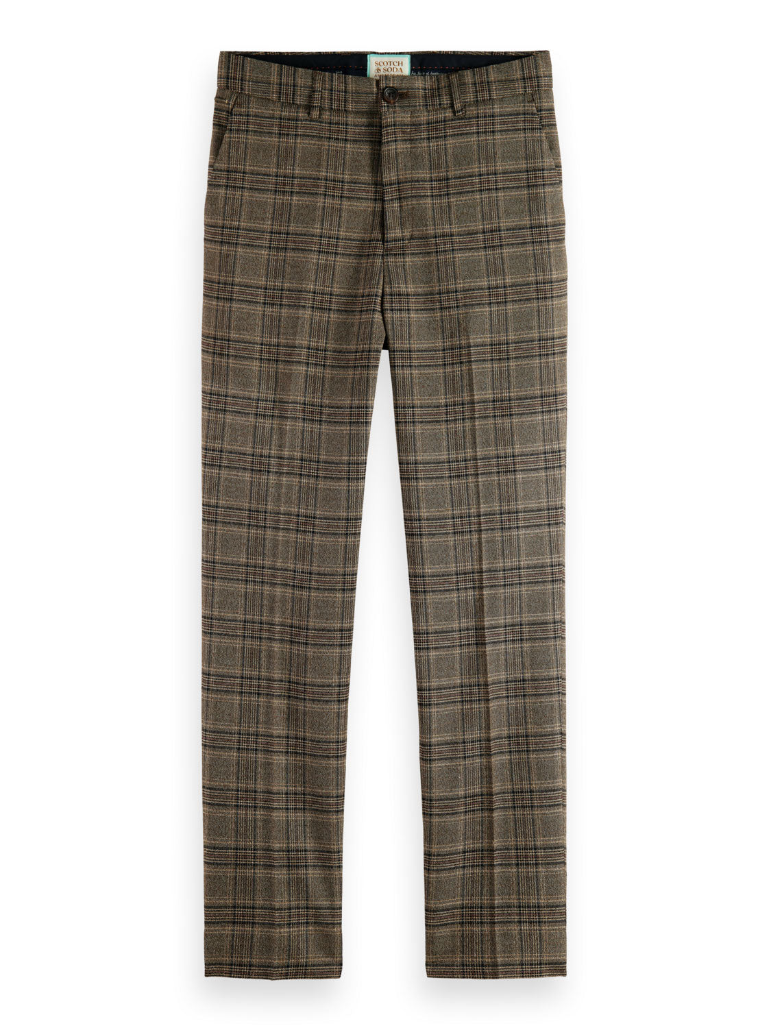 Scotch and Soda Irving Slim Chino - Camel Night Check