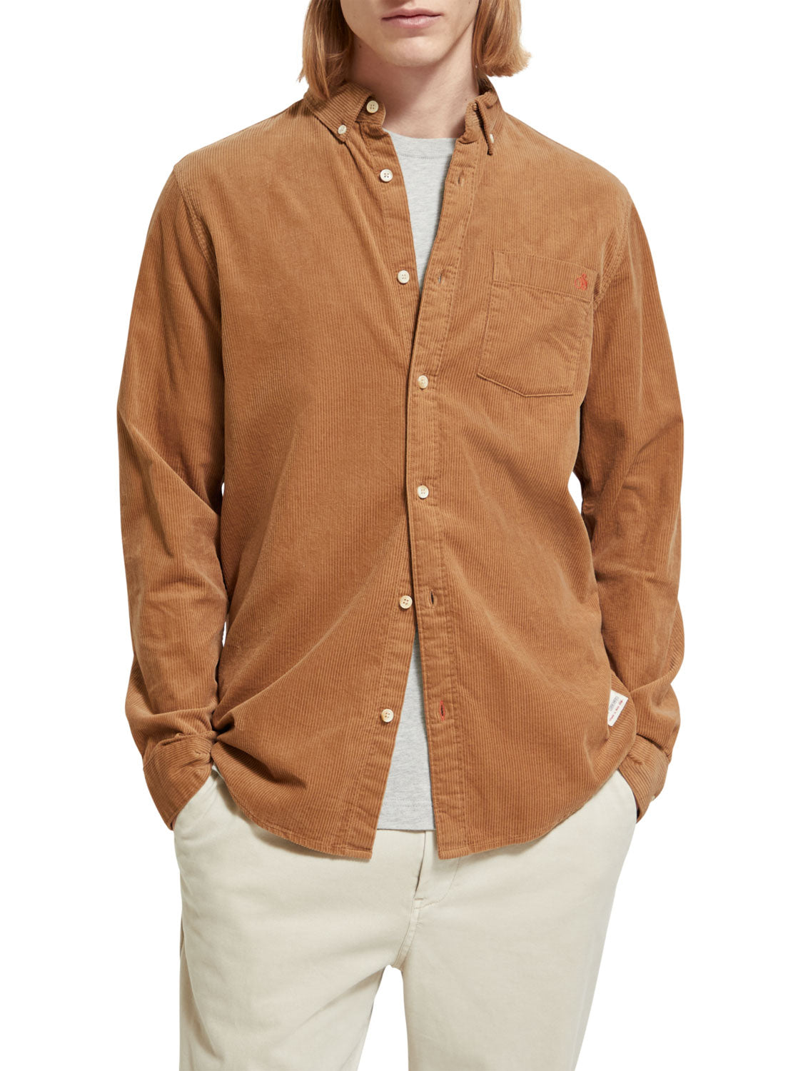 Scotch and Soda Cord Shirt - Camel