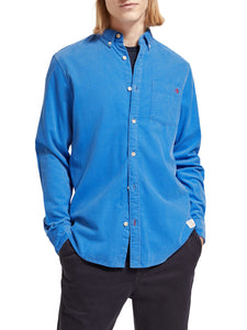 Scotch and Soda Cord Shirt - Rhythm Blue