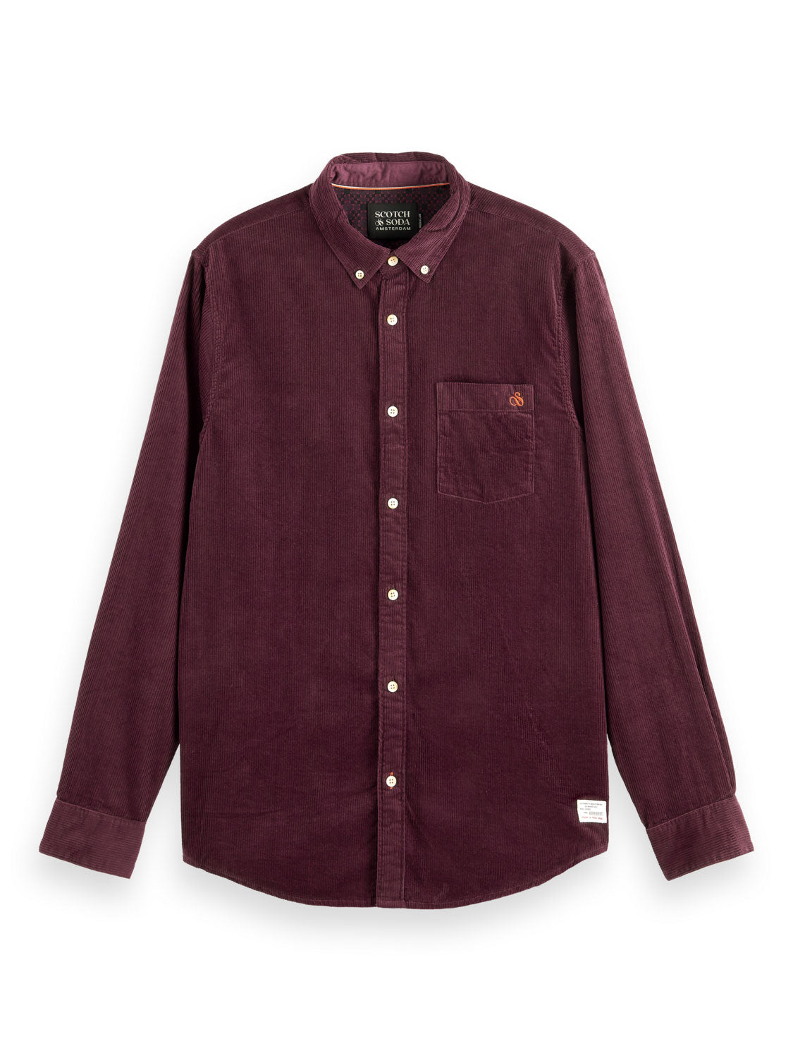 Scotch and Soda Cord Shirt - Berry Wine