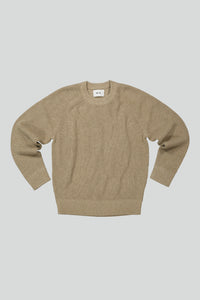 No Nationality Jacobo Crew Neck Knit - Desert Khaki