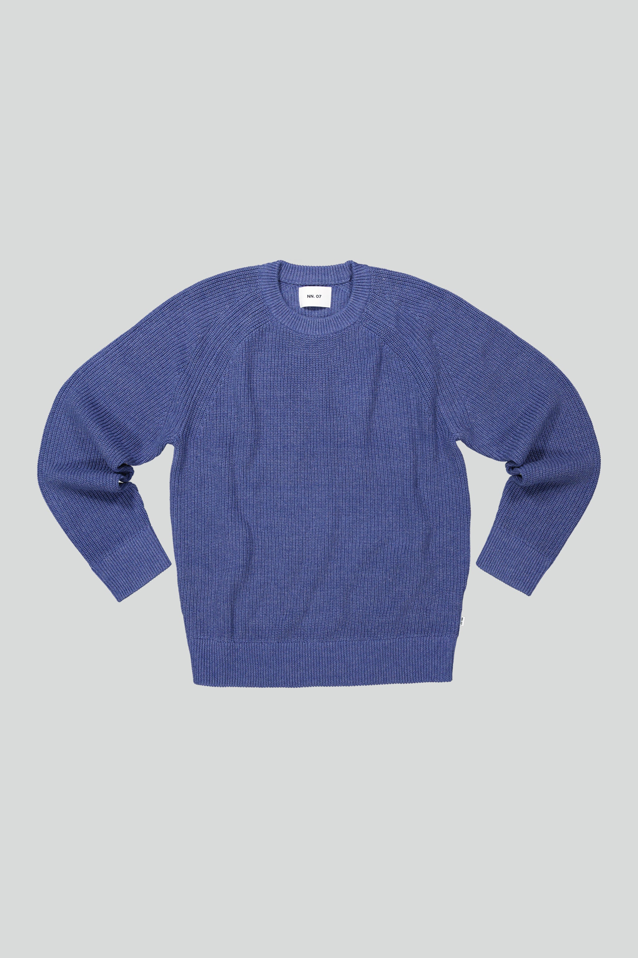 No Nationality Jacobo Crew Neck Knit - Grey Blue