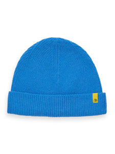 Scotch and Soda Soft Rib Beanie - Rhythm Blue