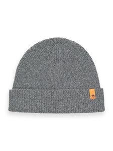 Scotch and Soda Soft Rib Beanie - Moondust Charcoal