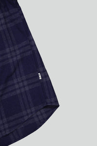 No Nationality Deon Check Shirt - Navy