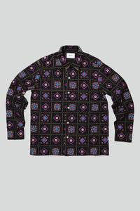 No Nationality Julio Overshirt - Black Multi