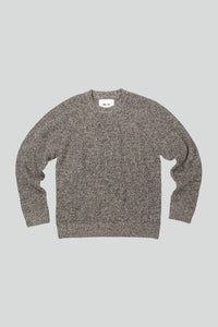 No Nationality Jacobo Crew Neck Knit - Khaki Melange