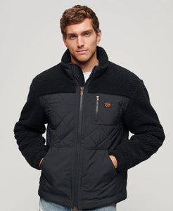 Superdry Sherpa Workwear Hybrid Jacket - Eclispe Navy