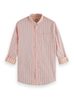 Load image into Gallery viewer, Scotch and Soda Dobby Stripe Shirt - Coral
