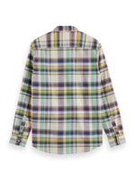 Load image into Gallery viewer, Scotch and Soda Basket Weave Check Long Sleeve Shirt - Green Multi
