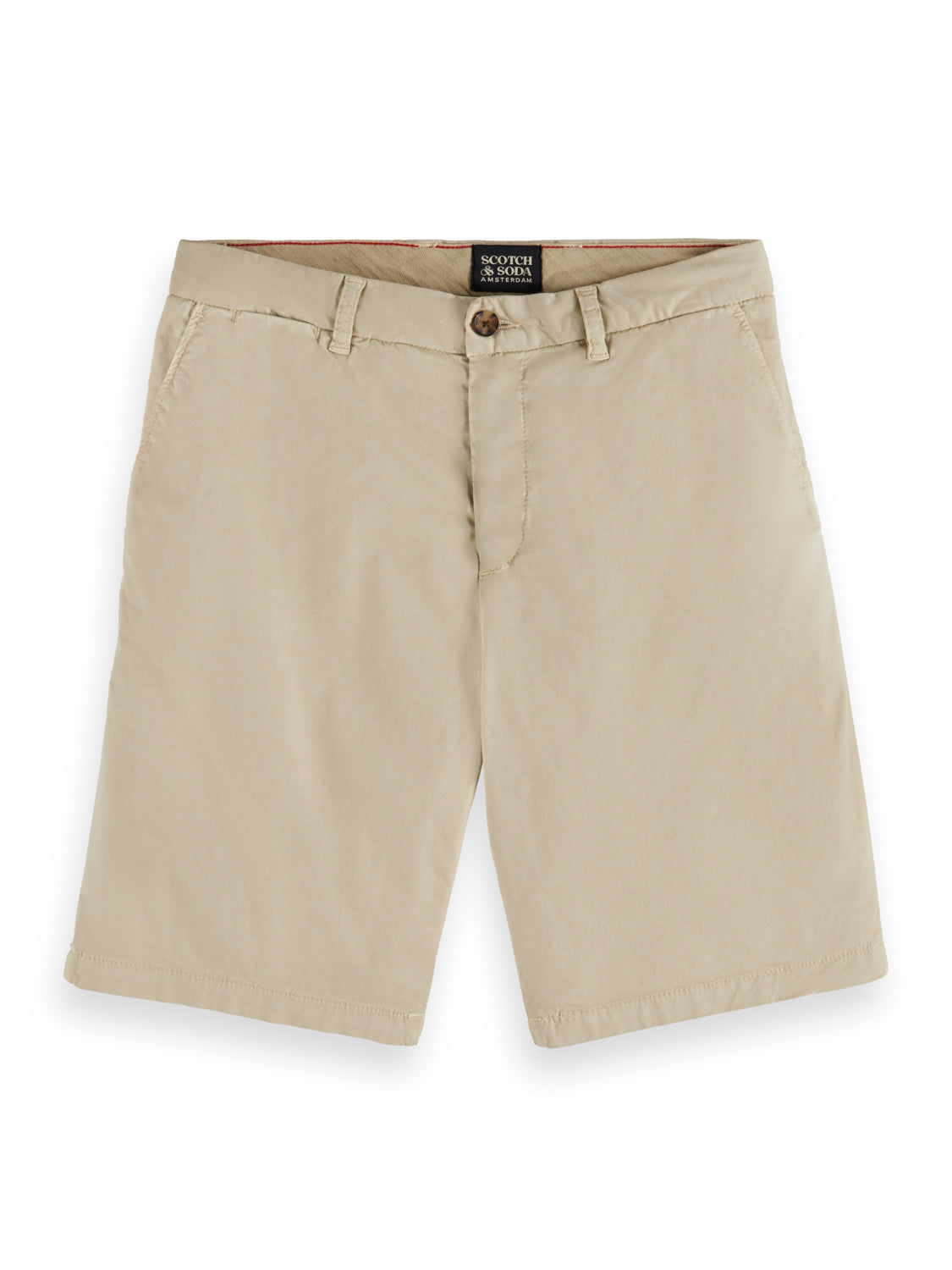 Scotch and Soda Stuart Chino Shorts in Pima Cotton - Pebble