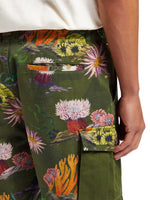 Load image into Gallery viewer, Scotch and Soda Printed Cargo Shorts - Camo Coral Green
