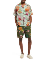 Load image into Gallery viewer, Scotch and Soda Printed Cargo Shorts - Camo Coral Green
