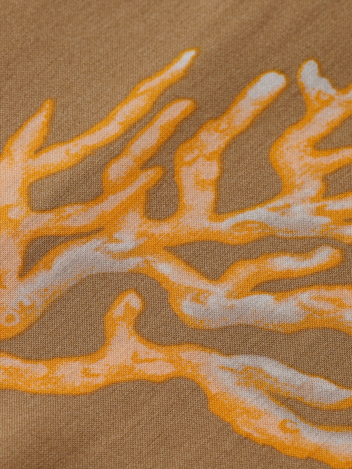 Scotch and Soda Printed Viscose Short Sleeve Shirt - Taupe Coral