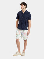 Load image into Gallery viewer, Scotch and Soda Terry Jacquard Short Sleeve Shirt - Navy Blue
