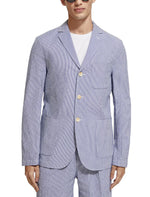 Load image into Gallery viewer, Scotch and Soda Seersucker Striped Blazer - Blue
