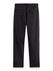 Scotch and Soda Garment Dyed Pleated Chino - Black