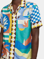 Load image into Gallery viewer, Scotch and Soda Regular Fit Camp Shirt - Multi Colour Collage
