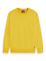 Load image into Gallery viewer, Scotch and Soda Linen Blend Crew Pullover - Nautical Yellow
