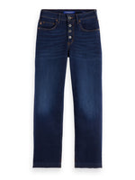 Load image into Gallery viewer, Scotch and Soda Woman Sky Straight Fit Jeans - Beaten Back

