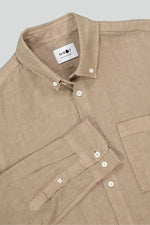 Load image into Gallery viewer, No Nationality Arne Linen Shirt - Griege
