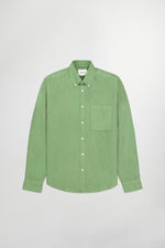 Load image into Gallery viewer, No Nationality Arne Linen Shirt - Hedge Green
