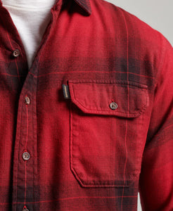Superdry Vintage Ombre Shirt - Red Check