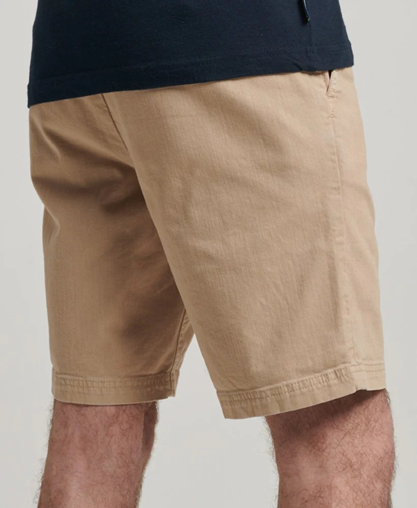 Superdry Vintage Officer Chino Short in Stone