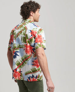Superdry Vintage Hawaiian Shirt -  Optic Banana Leaf