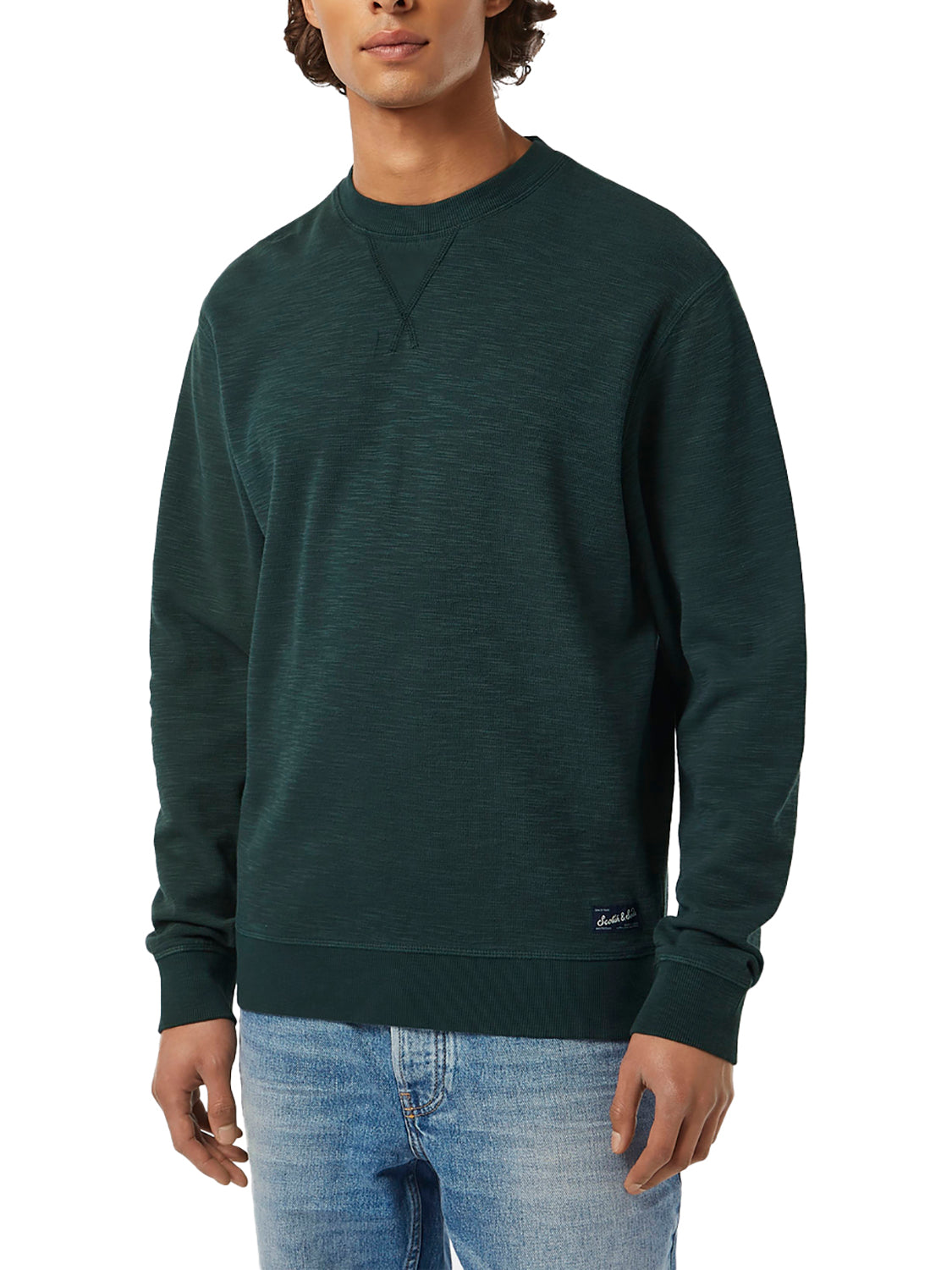 Scotch and Soda Garment Dyed Sweat - Amsterdam Green