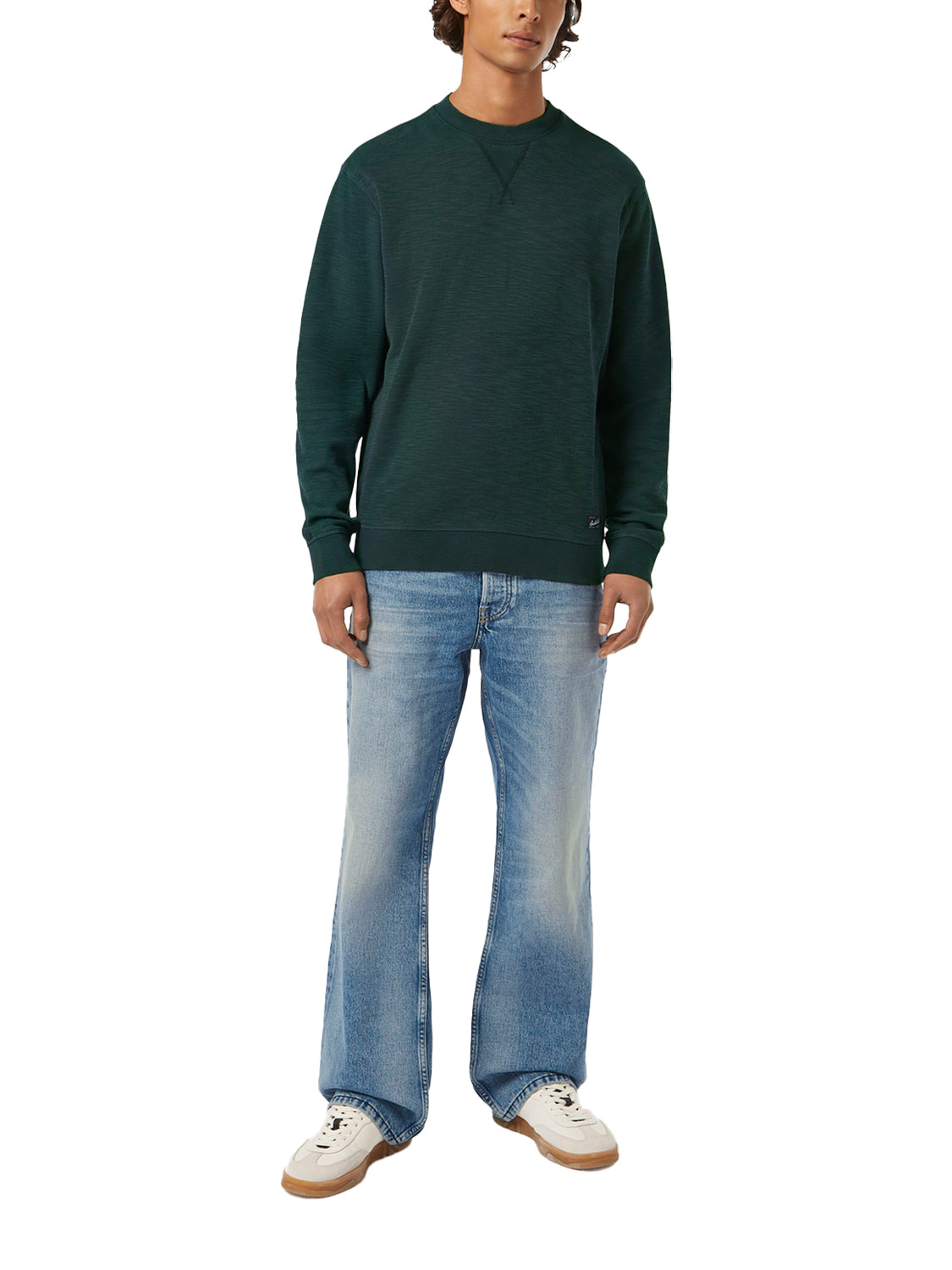 Scotch and Soda Garment Dyed Sweat - Amsterdam Green